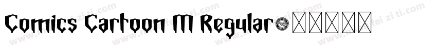 Comics Cartoon M Regular字体转换